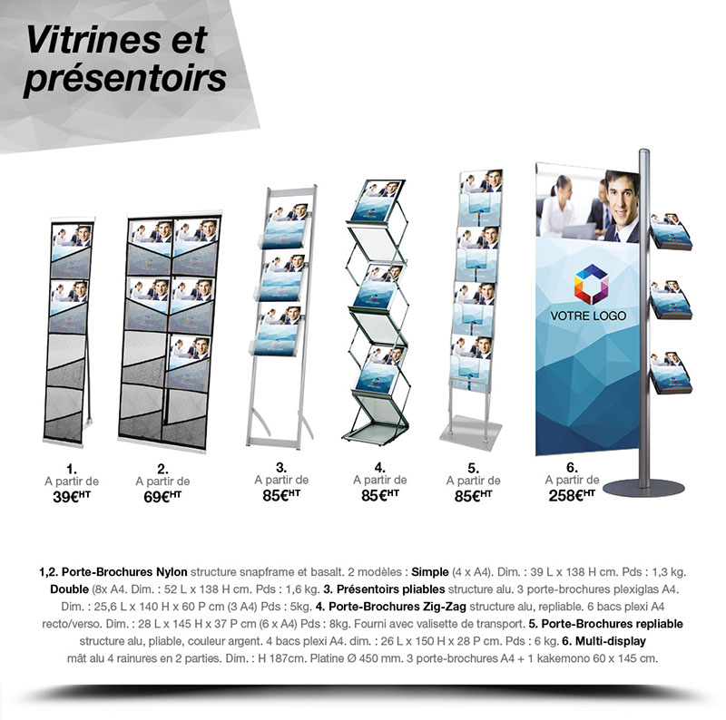 Communication événementielle, accessoires pour stands et supports de communication visuels et interactifs personnalisés.
