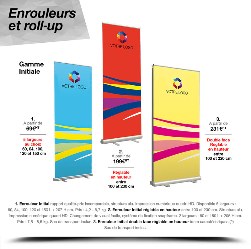 Communication événementielle, accessoires pour stands et supports de communication visuels et interactifs personnalisés.