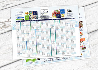 Création et déclinaison de votre charte graphique, sur l'ensemble de vos supports de communication : calendriers, agendas et sous-main...