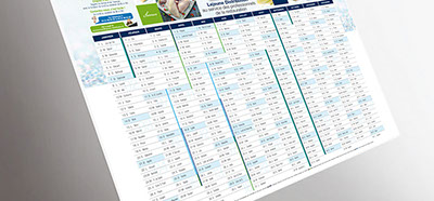 Création de votre charte graphique et sa déclinaison sur l'ensemble de vos supports de communication.