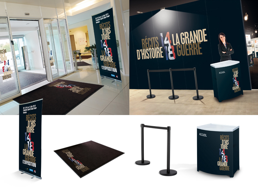 Conception et réalisation d’expositions temporaires, création de contenu, scénographie d’espace, aménagement. Création de supports de com.