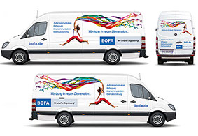 Marquage et décoration de véhicule de société, création et déclinaison de votre charte graphique sur l'ensemble de vos supports de communication