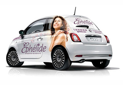 Marquage et décoration de véhicule de société, création et déclinaison de votre charte graphique sur l'ensemble de vos supports de communication