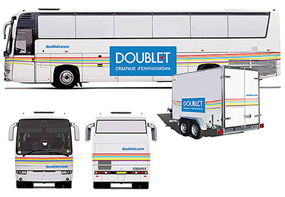 Création et déclinaison de votre charte graphique sur l'ensemble de vos supports de communication. Marquage et décoration de véhicule de société