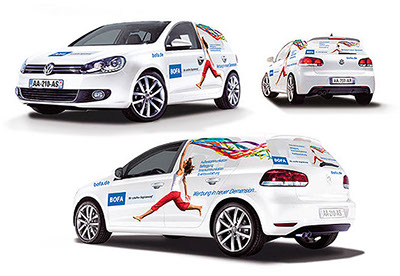 Marquage et décoration de véhicule de société, création et déclinaison de votre charte graphique sur l'ensemble de vos supports de communication