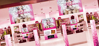 Communication retail - Scénographie d’espace, création de supports de communication