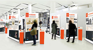 Conception et réalisation d’expositions temporaires, création de contenu, scénographie d’espace, aménagement.