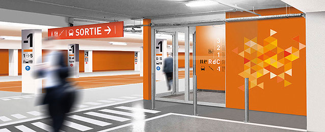 Communication visuelle - Signalétique intérieure, design graphique.