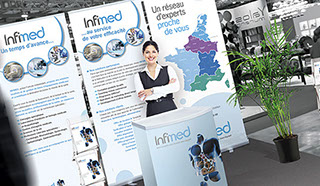Communication événementielle, création de stands itinérants et supports de communication pour foires, salons, expositions…