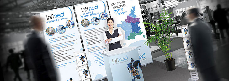 Communication événementielle, création de stands itinérants et supports de communication pour foires, salons, expositions…