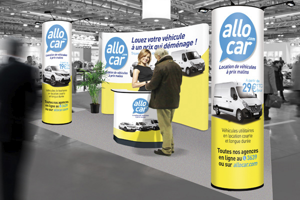 Communication événementielle, création de stands itinérants et supports de communication pour foires, salons, expositions…