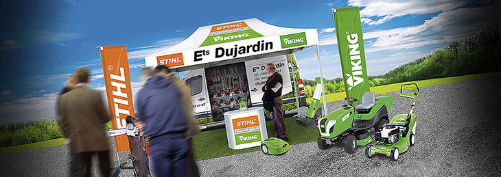 Communication événementielle, création de stands itinérants outdoors et supports de communication pour marchés, foires, salons, expositions…