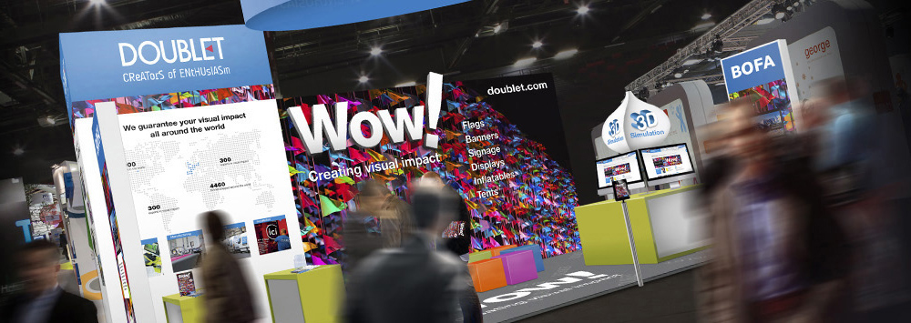Communication événementielle, création de stands sur-mesures et supports de communication pour foires, salons, expositions…
